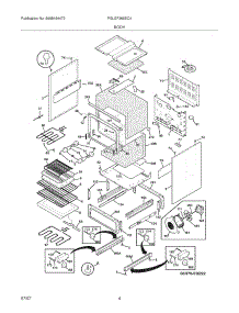 05 - Body parts for Frigidaire Range PGLEF365EC4 from AppliancePartsPros.com