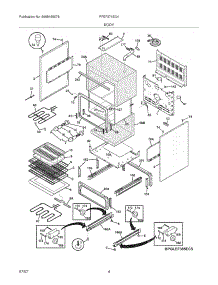05 - Body parts for Frigidaire Range PFEF374EC4 from AppliancePartsPros.com