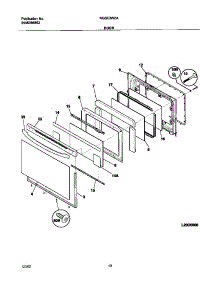 09 - Door parts for Frigidaire Range NGSE3WZAQE from AppliancePartsPros.com