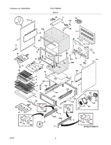 05 - Body parts for Frigidaire Range PGLEF388ES6 from AppliancePartsPros.com