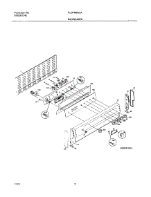03 - Backguard parts for Frigidaire Range PLEF489ACA from AppliancePartsPros.com