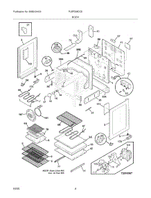 05 - Body parts for Frigidaire Range PLEF398DCE from AppliancePartsPros.com