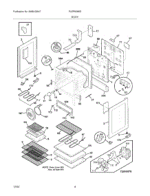 05 - Body parts for Frigidaire Range PLEFM399DCC from AppliancePartsPros.com