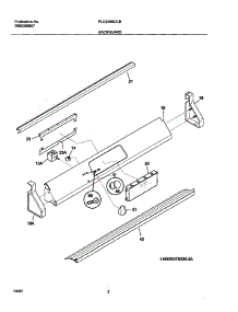 03 - Backguard parts for Frigidaire Range PLCS389CCB from AppliancePartsPros.com