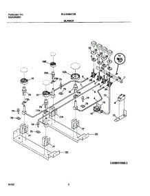 05 - Burner parts for Frigidaire Range PLCS389CCB from AppliancePartsPros.com