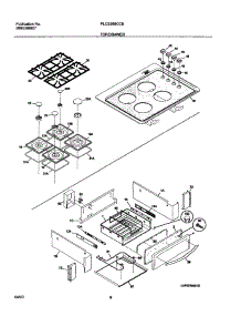 09 - Top / Drawer parts for Frigidaire Range PLCS389CCB from AppliancePartsPros.com