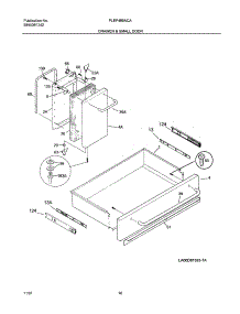 09 - Drawer & Small Door parts for Frigidaire Range PLEF489ACA from AppliancePartsPros.com