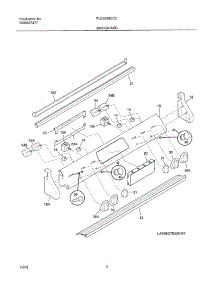 03 - Backguard parts for Frigidaire Range PLES389CCC from AppliancePartsPros.com