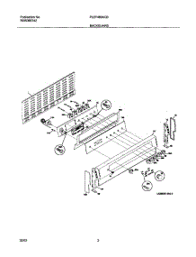 03 - Backguard parts for Frigidaire Range PLEF489ACB from AppliancePartsPros.com