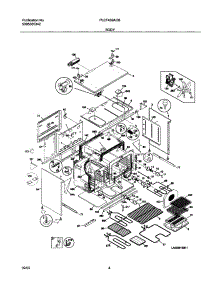 05 - Body parts for Frigidaire Range PLEF489ACB from AppliancePartsPros.com
