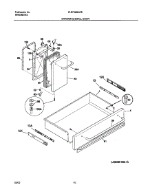 09 - Drawer & Small Door parts for Frigidaire Range PLEF489ACB from AppliancePartsPros.com