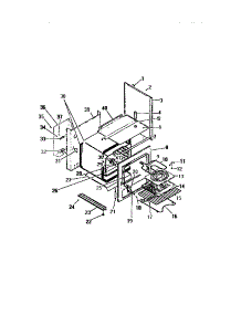 05 - Oven Liner, Elements, Side Panels parts for Frigidaire Range R21CL0 from AppliancePartsPros.com