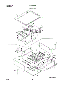 07 - Top / Drawer parts for Frigidaire Range PLES389ACB from AppliancePartsPros.com