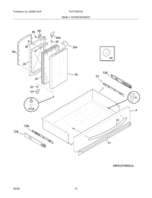11 - Drawer / Small Door parts for Frigidaire Range PLCF489GCA from AppliancePartsPros.com
