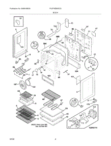 05 - Body parts for Frigidaire Range PLEFMZ99ECG from AppliancePartsPros.com