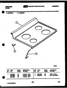 03 - Cooktop Parts parts for Frigidaire Range R30BCH3 from AppliancePartsPros.com