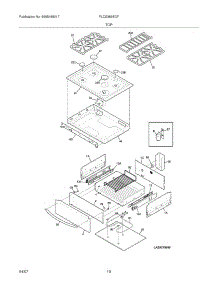 09 - Top / Drawer parts for Frigidaire Range PLCS389ECF from AppliancePartsPros.com