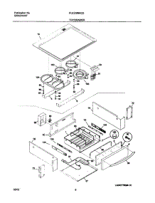 07 - Top / Drawer parts for Frigidaire Range PLES389ACD from AppliancePartsPros.com