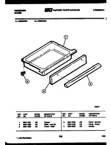 07 - Drawer Parts parts for Frigidaire Range R30BCH3 from AppliancePartsPros.com