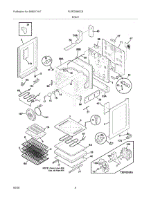 05 - Body parts for Frigidaire Range PLEFZ398GCB from AppliancePartsPros.com