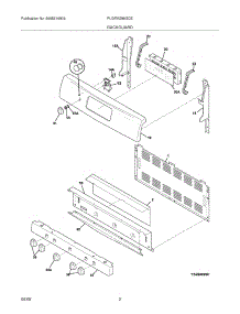 03 - Backguard parts for Frigidaire Range PLGFMZ98GCE from AppliancePartsPros.com