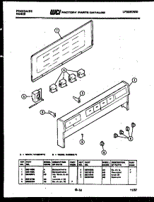 07 - Backguard parts for Frigidaire Range RA30BEW0 from AppliancePartsPros.com