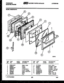 05 - Door Parts parts for Frigidaire Range RSE37BAL5 from AppliancePartsPros.com