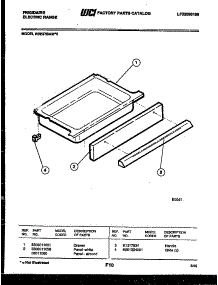 06 - Drawer Parts parts for Frigidaire Range RSE37BAL5 from AppliancePartsPros.com