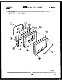 04 - Door Parts parts for Frigidaire Range RGC32BAH3 from AppliancePartsPros.com