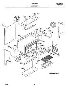 06 - Upper Body parts for Frigidaire Range TGO356BHD1 from AppliancePartsPros.com