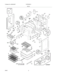 05 - Body parts for Frigidaire Range PLEF398DCH from AppliancePartsPros.com