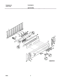 03 - Backguard parts for Frigidaire Range PLEF489ACC from AppliancePartsPros.com