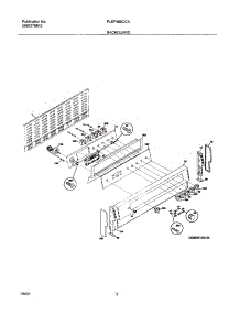 03 - Backguard parts for Frigidaire Range PLEF489CCA from AppliancePartsPros.com