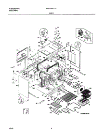 05 - Body parts for Frigidaire Range PLEF489CCA from AppliancePartsPros.com
