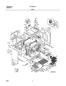 05 - Body parts for Frigidaire Range PLEF489CCC from AppliancePartsPros.com