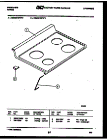 03 - Cooktop Parts parts for Frigidaire Range RSEG37BFL0 from AppliancePartsPros.com