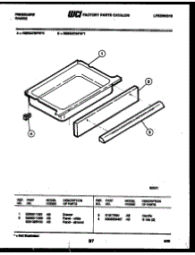 07 - Drawer Parts parts for Frigidaire Range RSEG37BFL0 from AppliancePartsPros.com