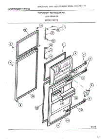 Door parts for Frigidaire Refrigerator 19844B from AppliancePartsPros.com