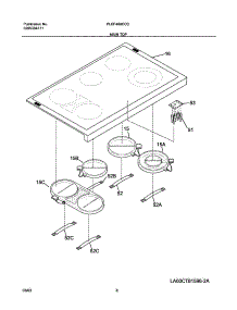 07 - Maintop parts for Frigidaire Range PLEF489CCC from AppliancePartsPros.com