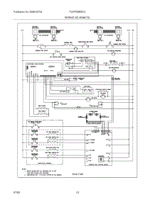 12 - Wiring Schematic parts for Frigidaire Range PLEFMZ99ECA from AppliancePartsPros.com