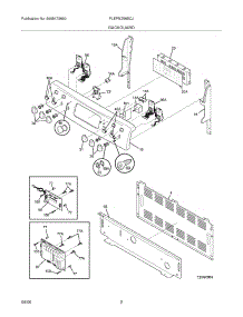 03 - Backguard parts for Frigidaire Range PLEFMZ99ECJ from AppliancePartsPros.com