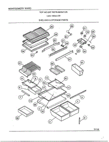 Shelving And Storage parts for Frigidaire Refrigerator 19844B from AppliancePartsPros.com