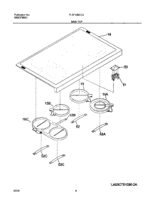 07 - Maintop parts for Frigidaire Range PLEF489CCA from AppliancePartsPros.com