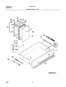 09 - Drawer / Small Door parts for Frigidaire Range PLEF489CCA from AppliancePartsPros.com