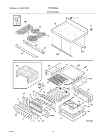 07 - Top / Drawer parts for Frigidaire Range PLEFMZ99ECJ from AppliancePartsPros.com