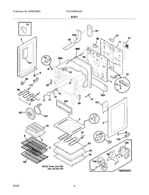 05 - Body parts for Frigidaire Range PLEFMZ99GCE from AppliancePartsPros.com