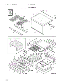 07 - Top / Drawer parts for Frigidaire Range PLEFMZ99GCE from AppliancePartsPros.com