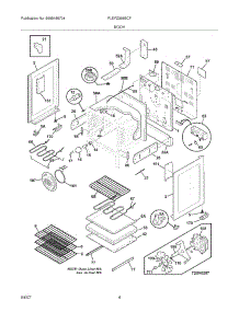 05 - Body parts for Frigidaire Range PLEFZ398ECF from AppliancePartsPros.com