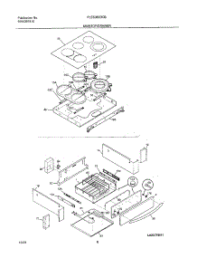 07 - Top / Drawer parts for Frigidaire Range PLES389DCB from AppliancePartsPros.com