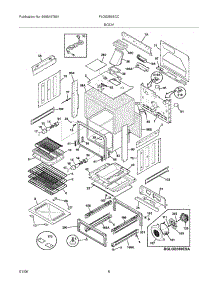 07 - Body parts for Frigidaire Range PLGS389ECC from AppliancePartsPros.com